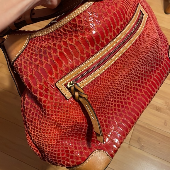 Dooney & Bourke red hobo bag - Picture 6 of 7